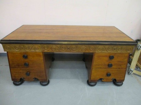 6520 - Psaci stul ArtNouveau 1920 3 - dilny  184 x 89 cm V - 81 cm  -   PRODANO